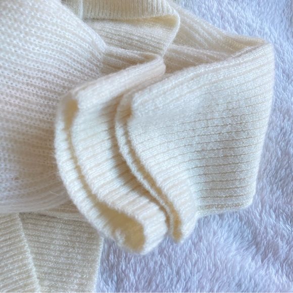 Quince Baby Alpaca-Wool Cropped Cardigan Ivory | S - Picture 8 of 11